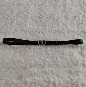 Lauren Conrad Silver Circle Skinny Belt